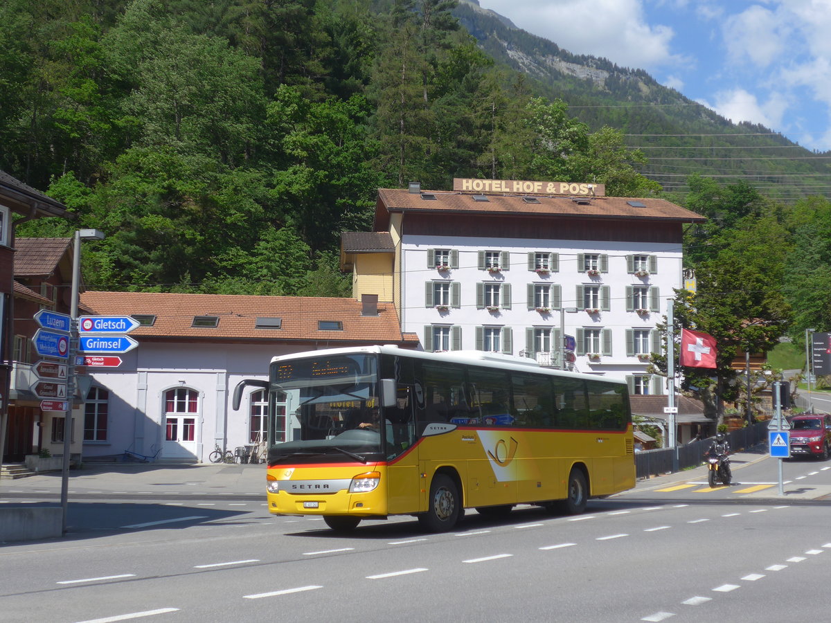 (217'078) - PostAuto Bern - BE 401'263 - Setra (ex AVG Meiringen Nr. 63) am 17. Mai 2020 in Innertkirchen, Grimseltor