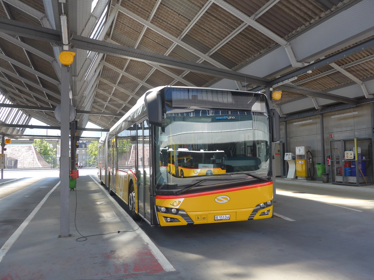 (217'098) - PostAuto Bern - BE 553'244 - Solaris am 21. Mai 2020 in Bern, Postautostation