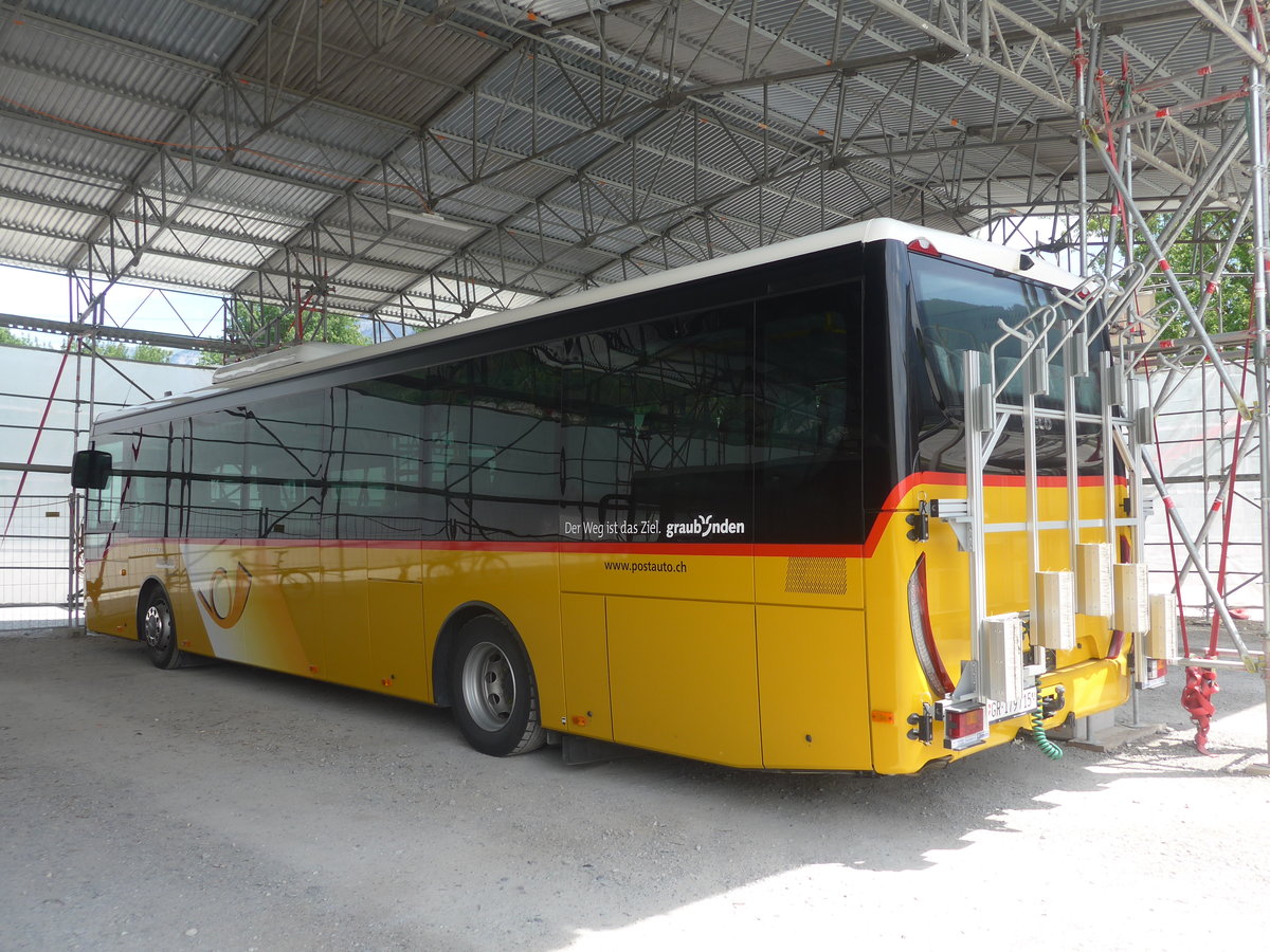 (217'241) - PostAuto Graubnden - GR 179'715 - Iveco am 23. Mai 2020 in Chur, Garage Obere Au