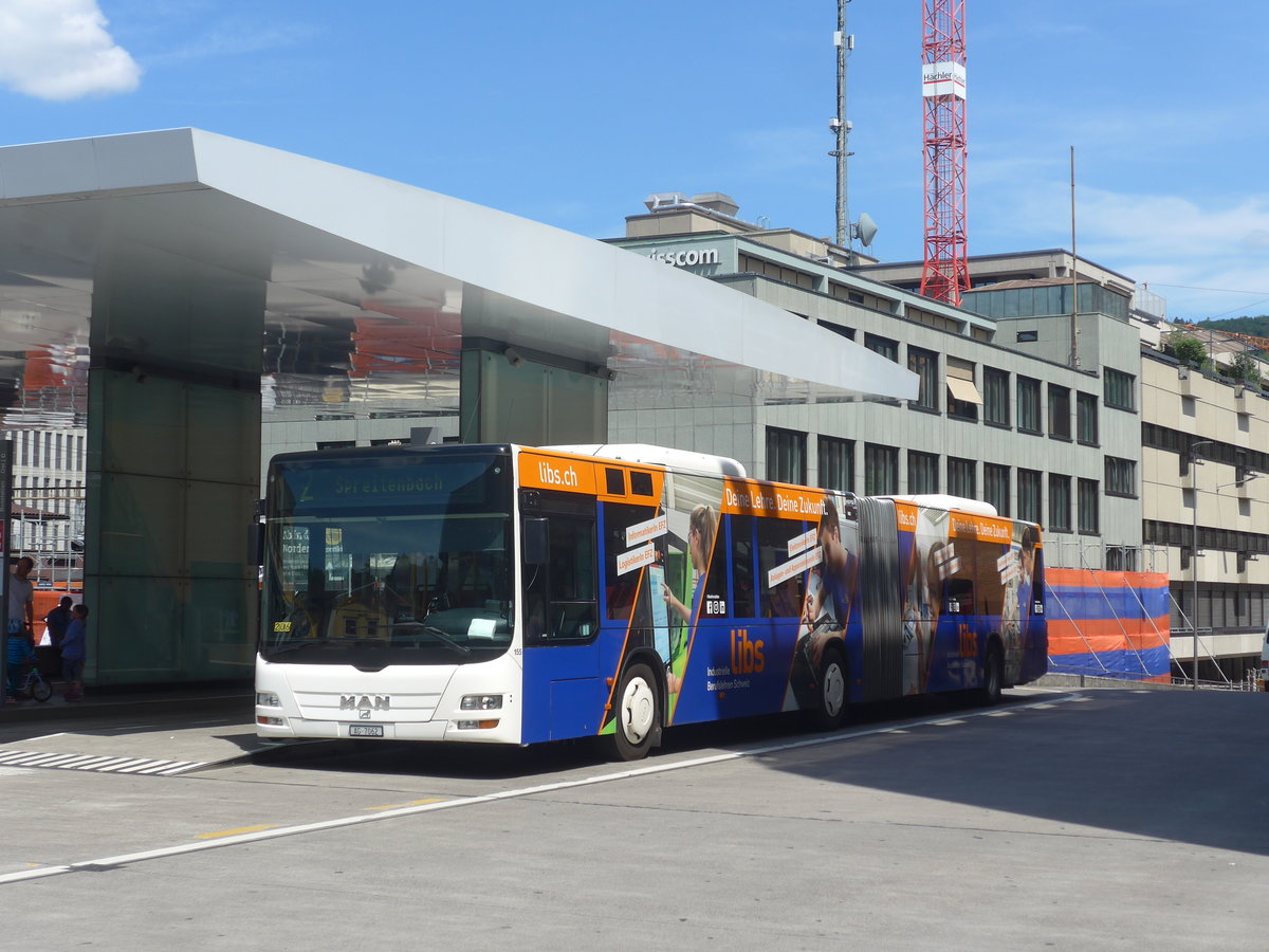 (217'400) - RVBW Wettingen - Nr. 155/AG 7062 - MAN am 30. Mai 2020 beim Bahnhof Baden