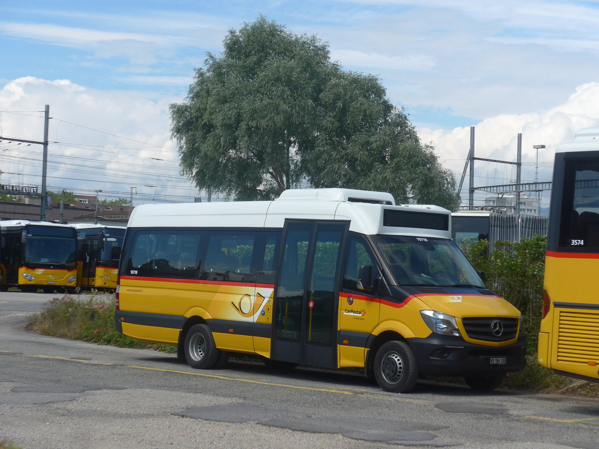 (217'811) - CarPostal Ouest - VD 386'108 - Mercedes (ex JU 39'182) am 13. Juni 2020 in Yverdon, Garage