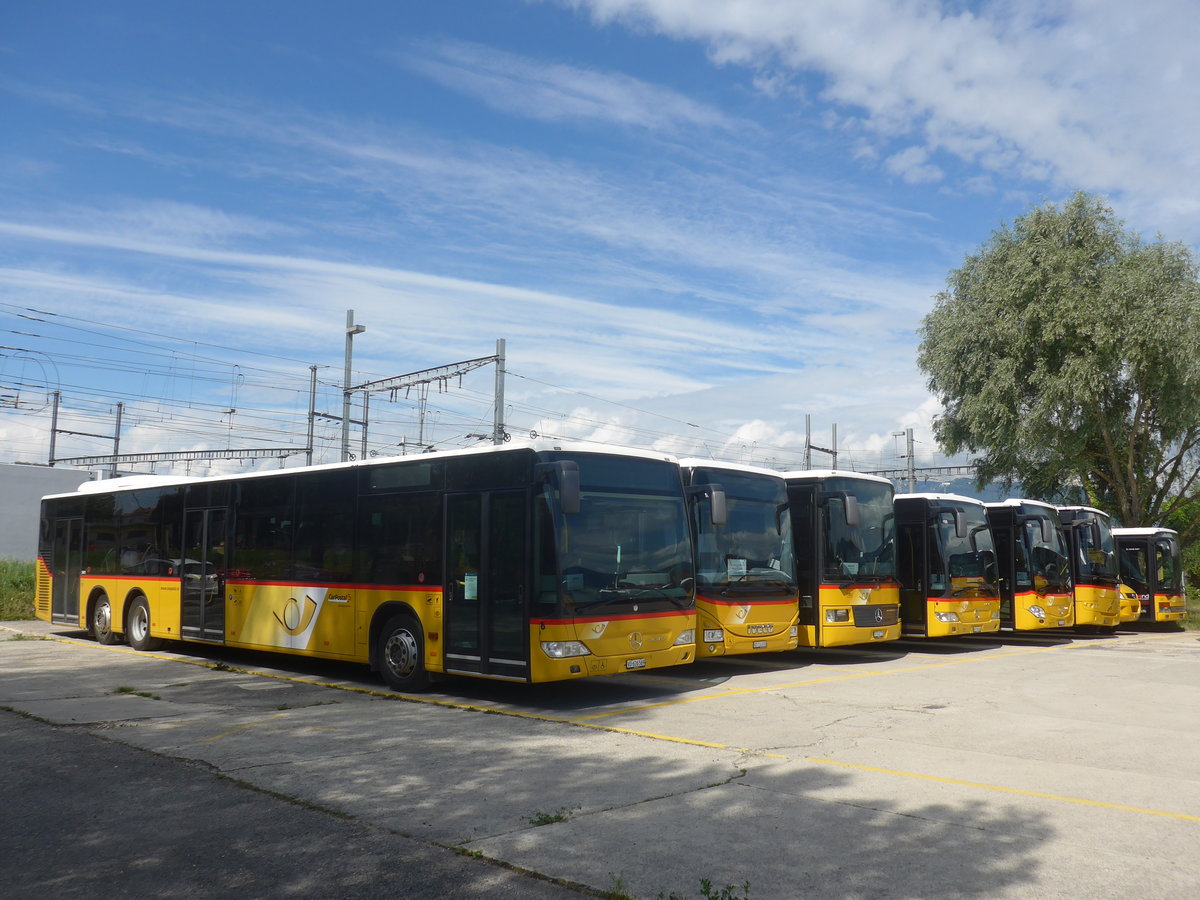 (217'825) - CarPostal Ouest - VD 626'569 - Mercedes (ex JU 6480; ex Nr. 71; ex Stucki, Porrentruy Nr. 10) am 13. Juni 2020 in Yverdon, Garage