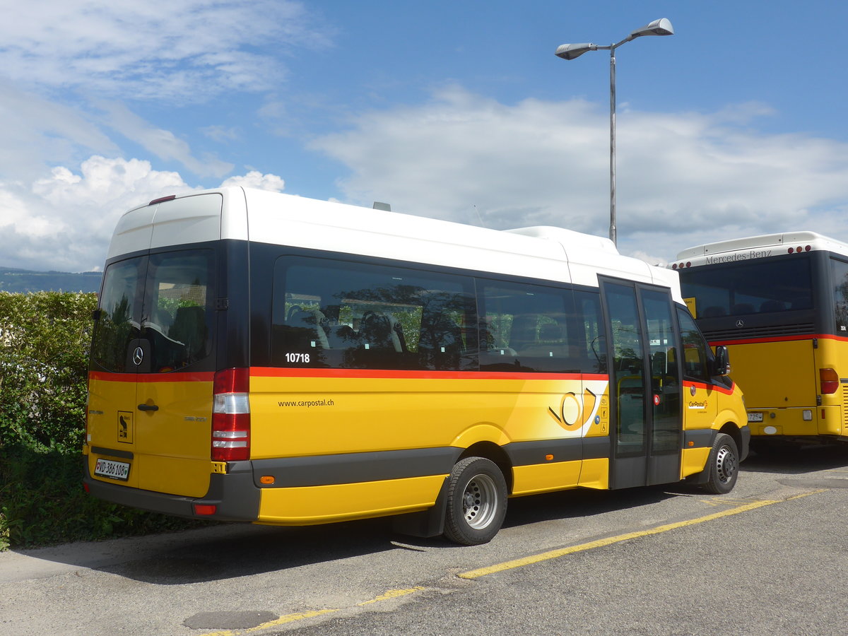 (217'835) - CarPostal Ouest - VD 386'108 - Mercedes (ex JU 39'182) am 13. Juni 2020 in Yverdon, Garage