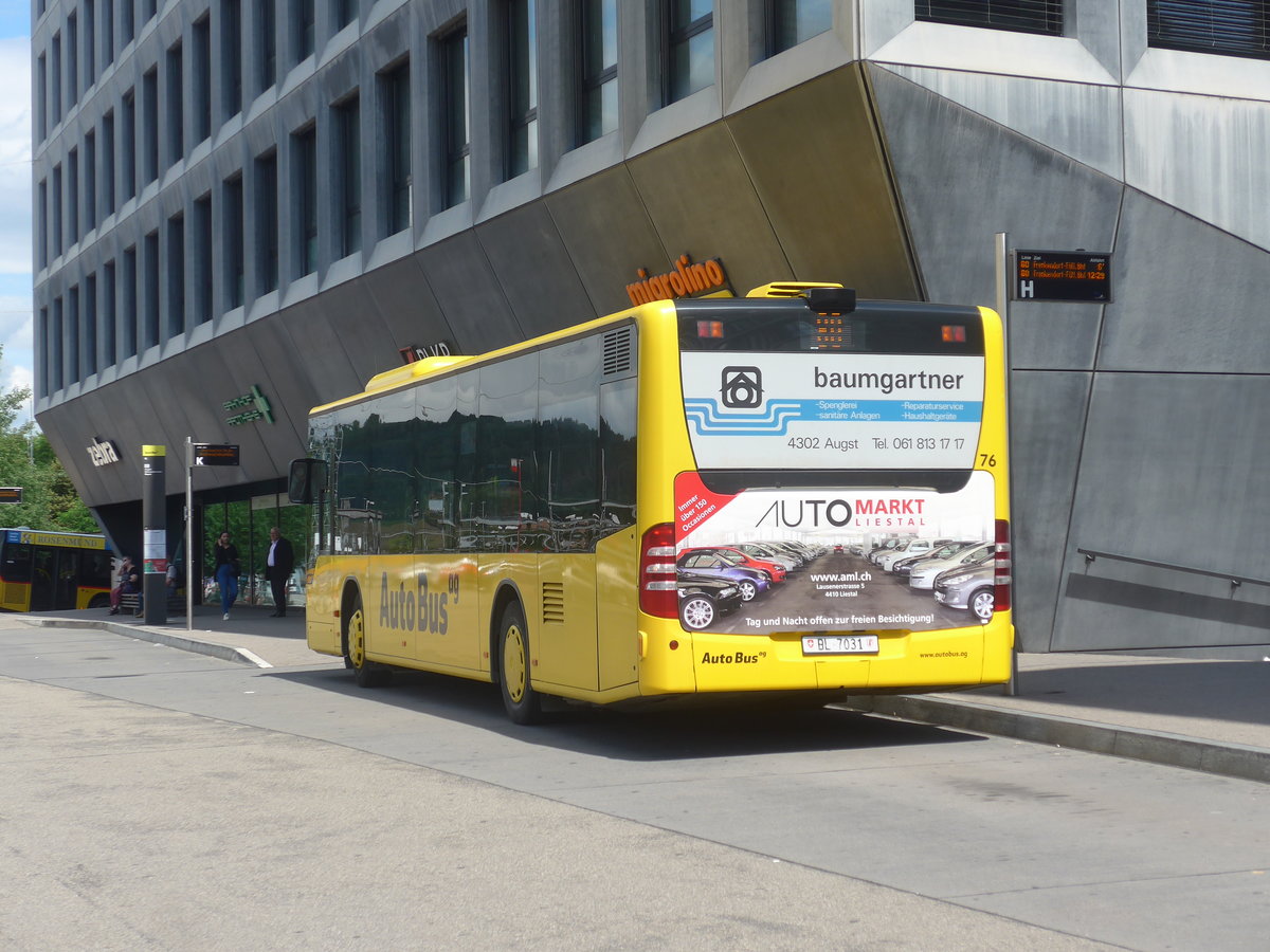 (218'212) - AAGL Liestal - Nr. 76/BL 7031 - Mercedes am 28. Juni 2020 beim Bahnhof Liestal