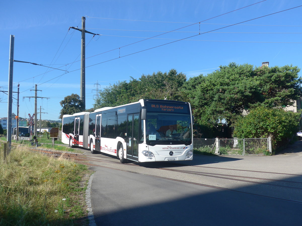 (218'816) - ARAG Ruswil - Nr. 50/LU 269'263 - Mercedes am 19. Juli 2020 beim Bahnhof Kerzers