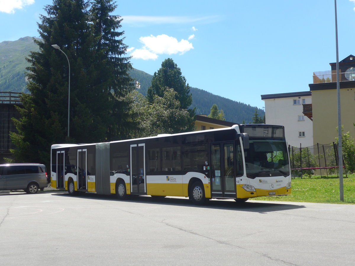 (218'921) - VBD Davos - Nr. 12/GR 88'321 - Mercedes am 20. Juli 2020 in Davos, Garage