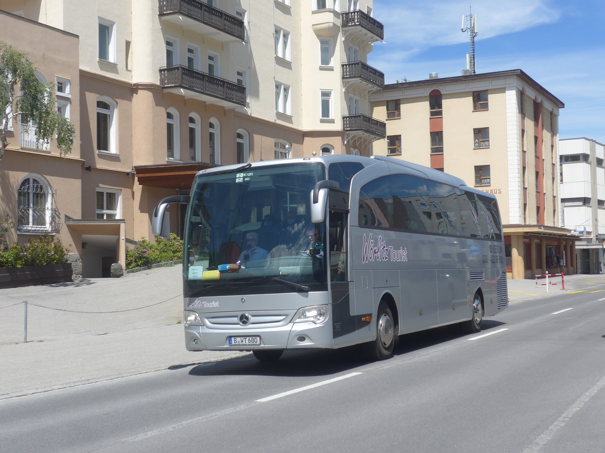 (218'937) - Aus Deutschland: Wrlitz, Berlin - B-WT 680 - Mercedes am 20. Juli 2020 beim Bahnhof Davos Dorf