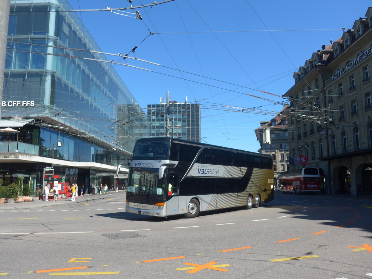 (219'177) - VBL Luzern - Nr. 805/LU 15'095 - Setra am 27. Juli 2020 beim Bahnhof Bern