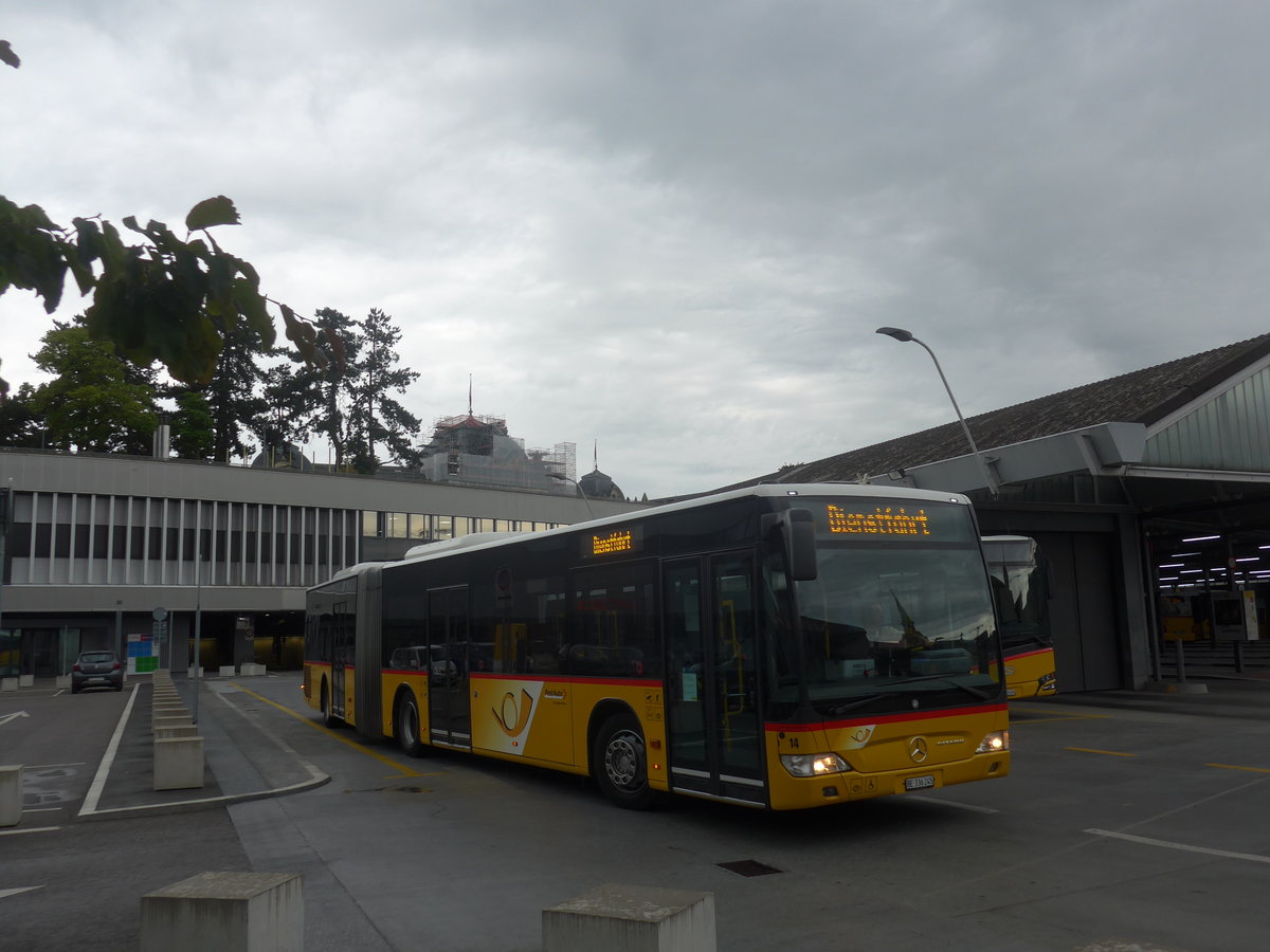 (219'474) - Steiner, Ortschwaben - Nr. 14/BE 336'245 - Mercedes am 2. August 2020 in Bern, Postautostation