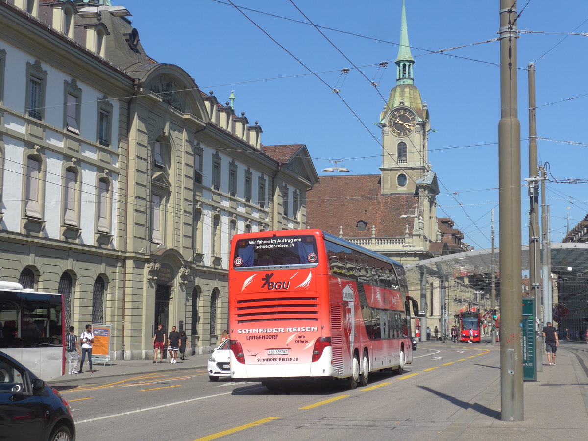 (219'600) - BGU Grenchen - Nr. 9/SO 66'578 - Setra (ex Blaguss, A-Wien) am 9. August 2020 beim Bahnhof Bern