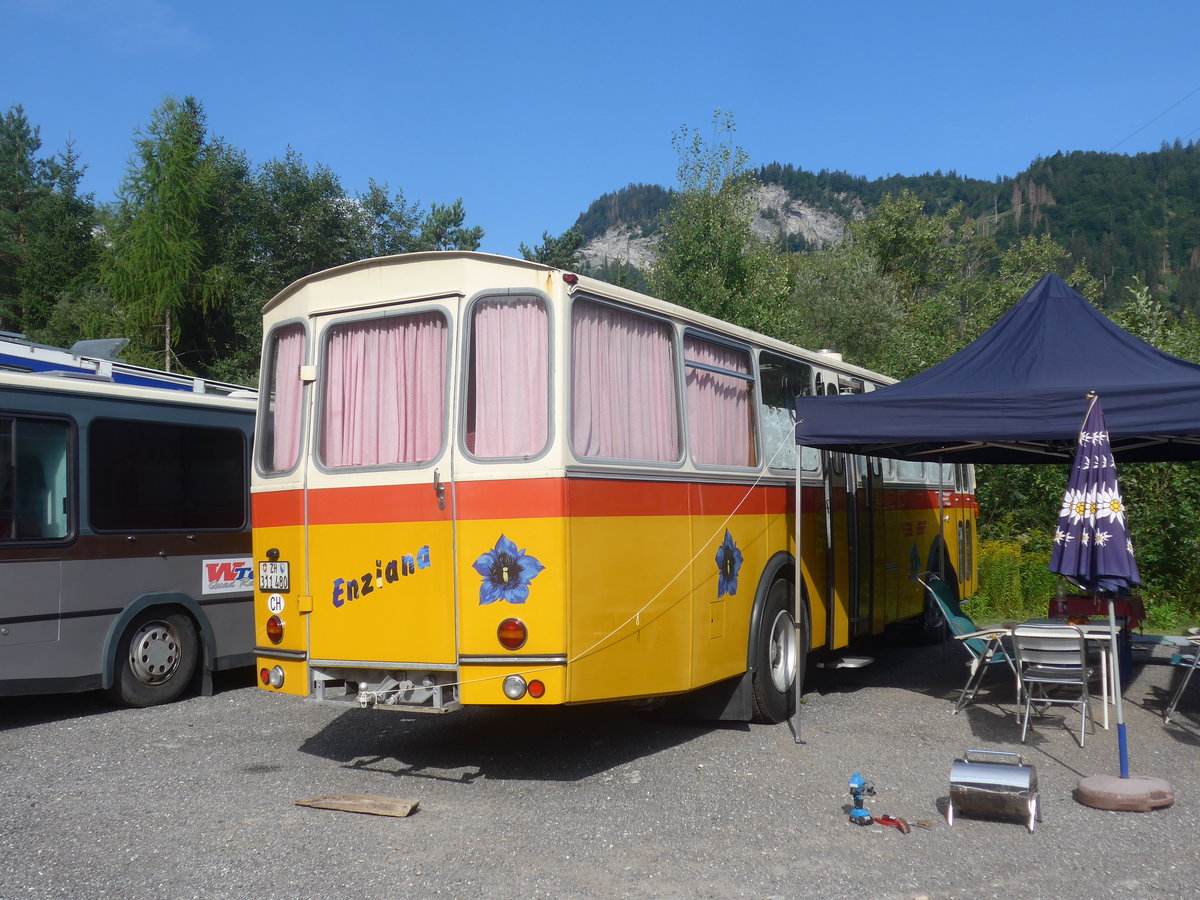 (219'717) - Ghwiler, Birmensdorf - ZH 311'480 - Saurer/Tscher (ex AVG Grindelwald Nr. 12; ex Steiger, Schlatt) am 16. August 2020 in Grsch, Bergbahnen