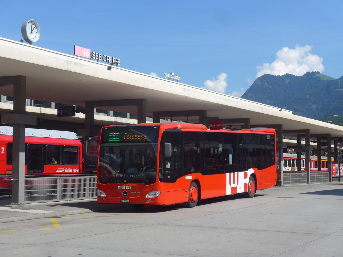 (219'777) - SBC Chur - Nr. 16/GR 97'516 - Mercedes am 16. August 2020 beim Bahnhof Chur