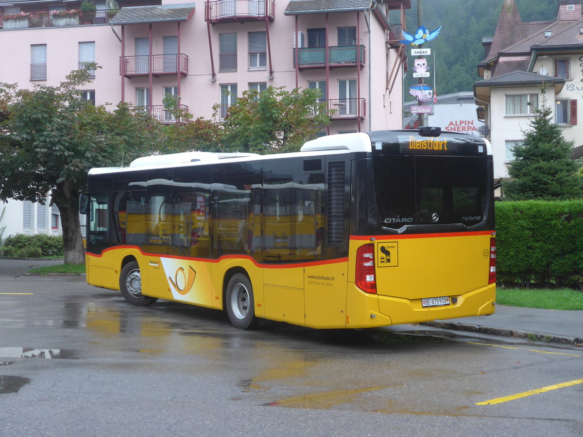 (219'892) - Flck, Brienz - Nr. 22/BE 675'918 - Mercedes am 22. August 2020 in Meiringen, Postautostation