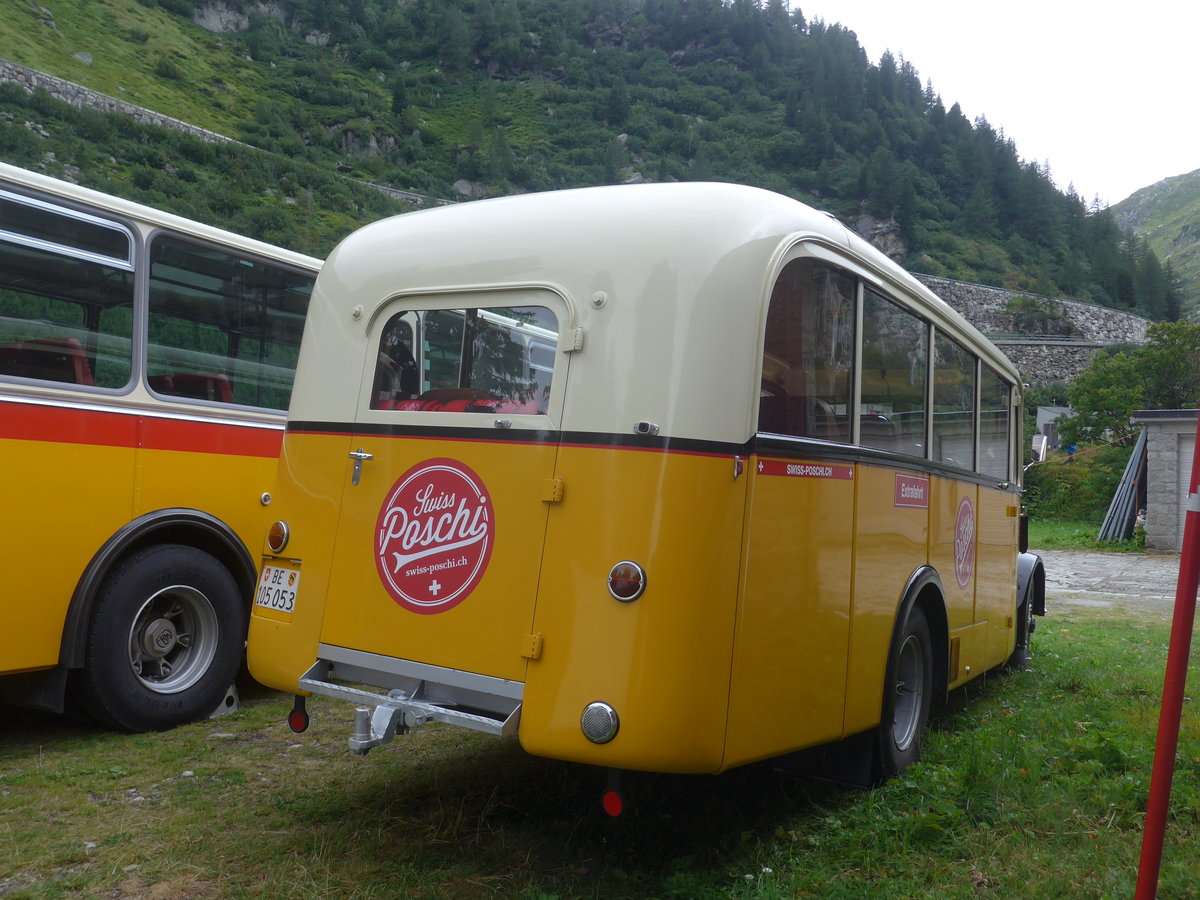 (219'910) - Blaser, Unterseen - BE 105'053 - Saurer/Tscher (ex Gessinger, Bad Ragaz) am 22. August 2020 in Gletsch, DFB