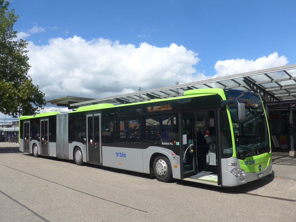 (220'087) - Busland, Burgdorf - Nr. 302/BE 559'302 - Mercedes am 23. August 2020 beim Bahnhof Burgdorf