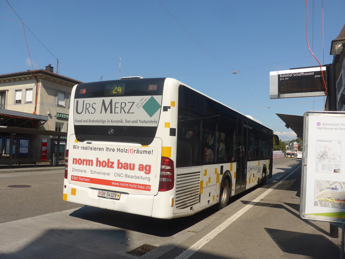 (220'665) - SB Schaffhausen - Nr. 29/SH 54'329 - Mercedes am 12. September 2020 beim Bahnhof Schaffhausen