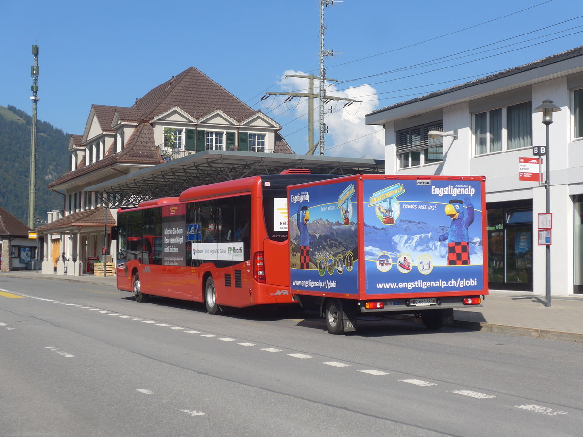 (220'786) - AFA Adelboden - Nr. 97/BE 823'927 - Mercedes am 14. September 2020 beim Bahnhof Frutigen