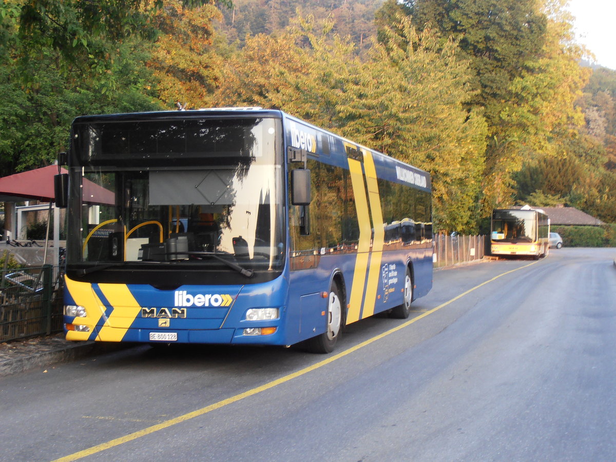 (220'799) - STI Thun - Nr. 128/BE 800'128 - MAN am 18. September 2020 bei der Schifflndte Thun