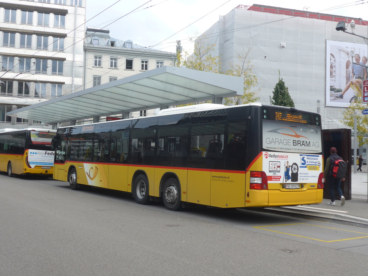 (221'281) - Schwizer, Goldach - SG 169'617 - MAN am 24. September 2020 beim Bahnhof St. Gallen