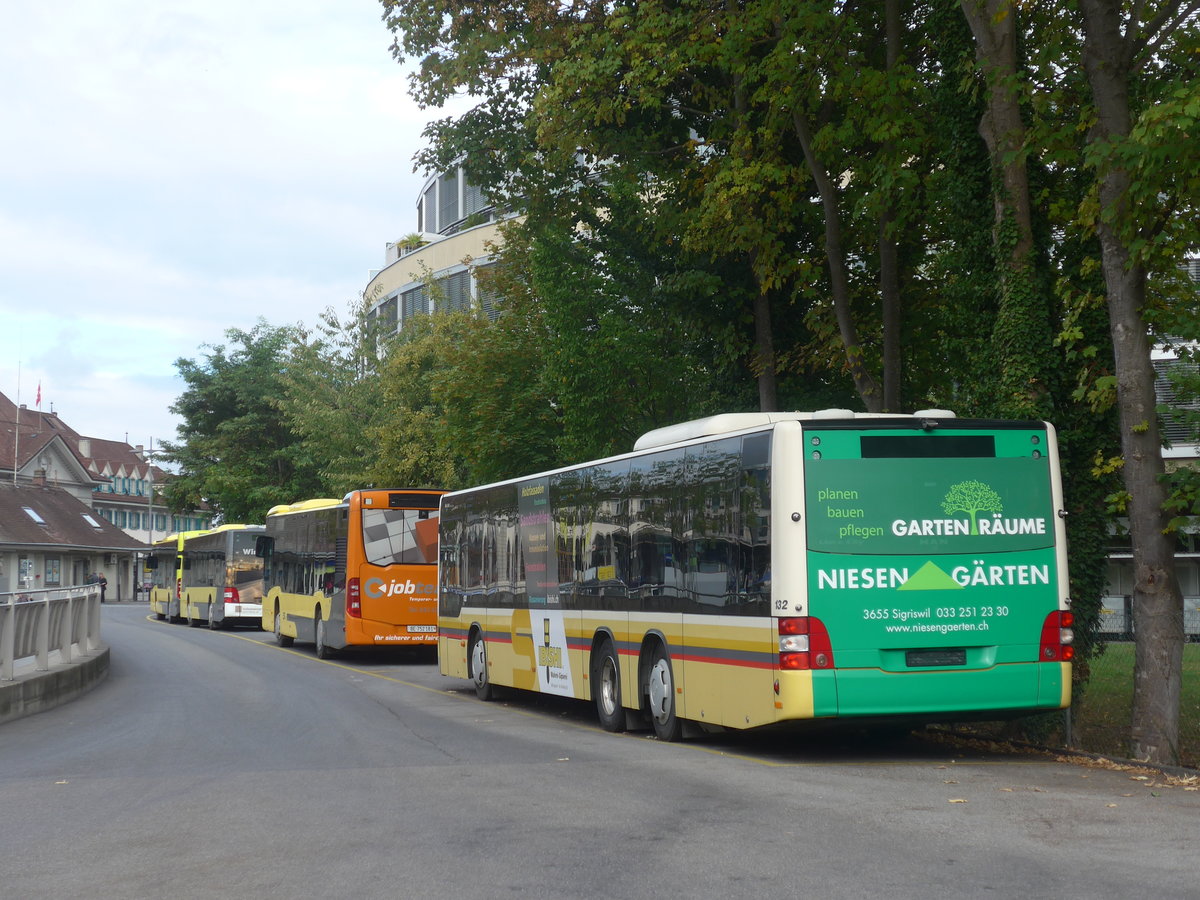 (221'594) - STI Thun - Nr. 132 - MAN am 28. September 2020 bei der Schifflndte Thun