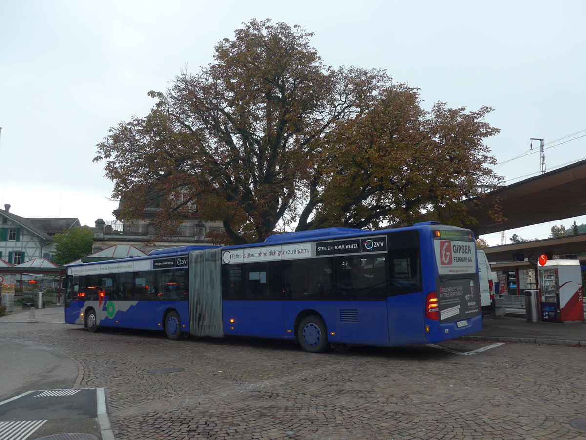 (221'783) - VZO Grningen - Nr. 108/ZH 745'108 - Mercedes am 12. Oktober 2020 beim Bahnhof Wetzikon