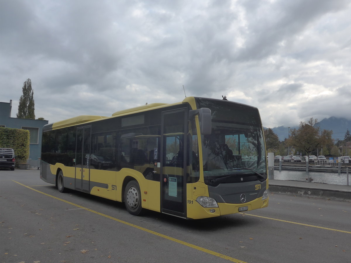 (221'937) - STI Thun - Nr. 191/BE 804'191 - Mercedes am 17. Oktober 2020 bei der Schifflndte Thun