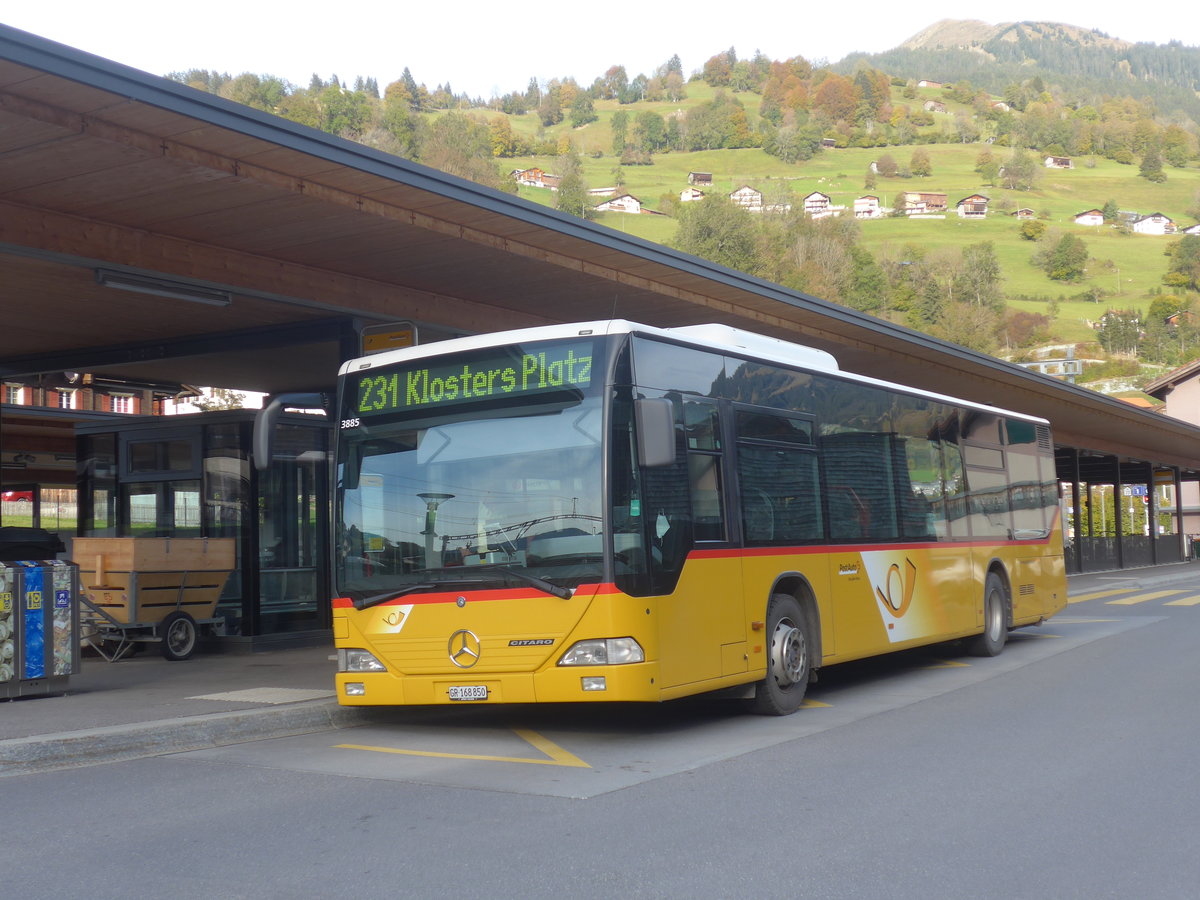 (222'172) - PostAuto Graubnden - GR 168'850 - Mercedes (ex Dnser, Trimmis; ex Luk, Grsch; ex PostAuto Graubnden GR 102'365) am 20. Oktober 2020 beim Bahnhof Kblis