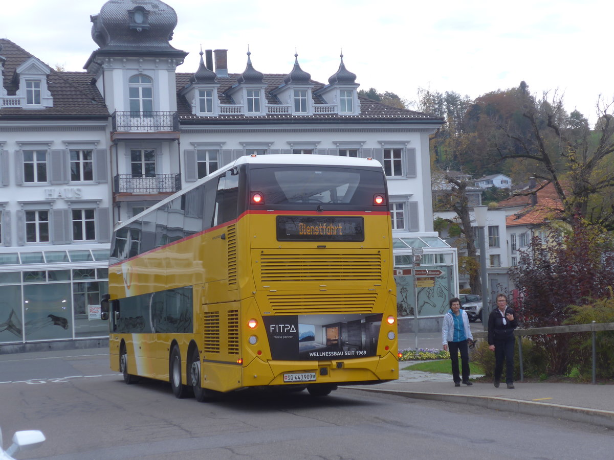 (222'315) - PostAuto Ostschweiz - SG 443'909 - Alexander Dennis am 21. Oktober 2020 in Heiden, Post