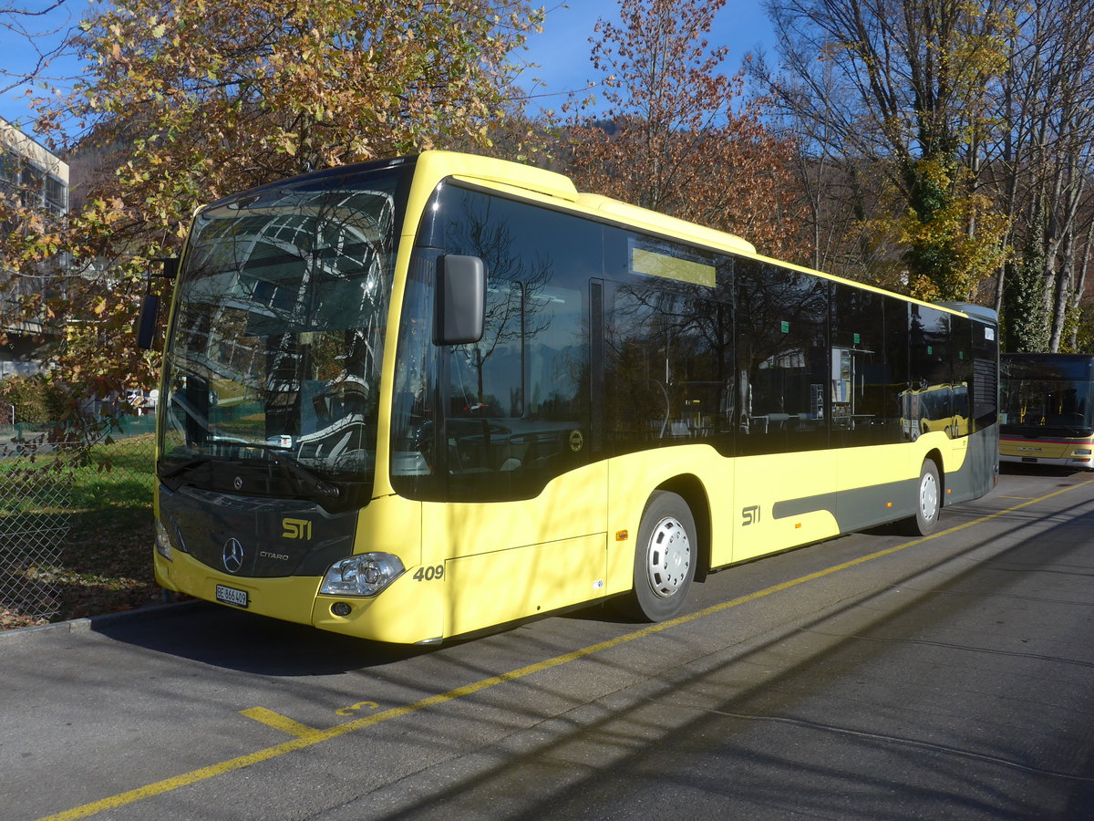 (222'853) - STI Thun - Nr. 409/BE 866'409 - Mercedes am 21. November 2020 bei der Schifflndte Thun