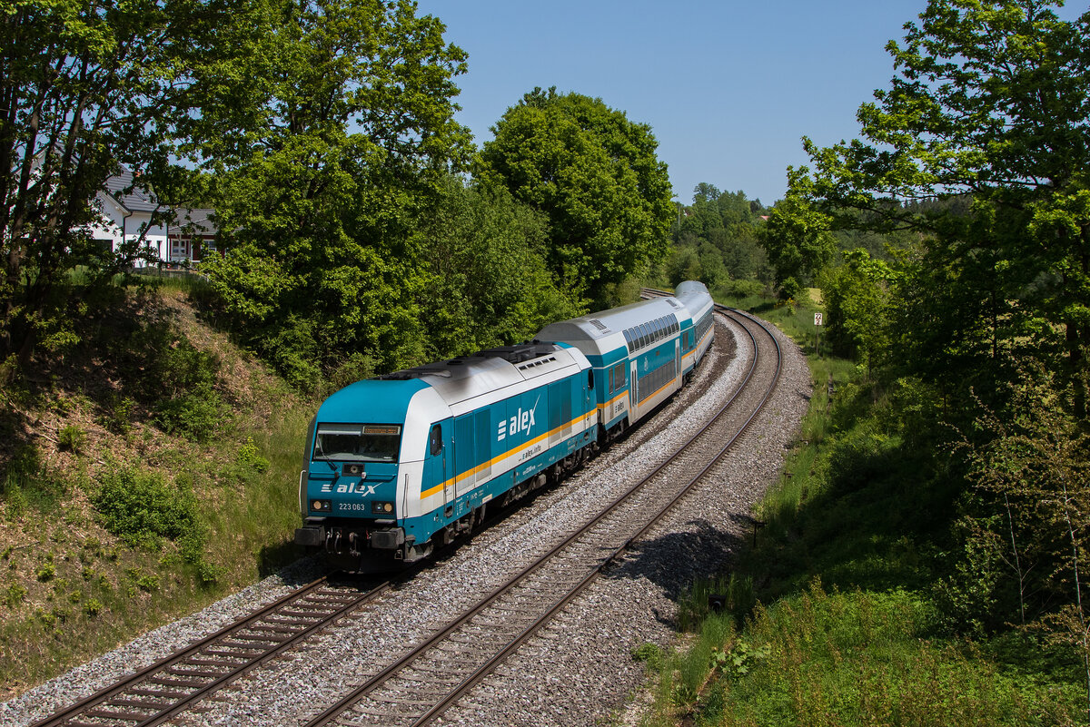 223 063 am 27. Mai 2023 bei  Reuth bei Erbendorf .