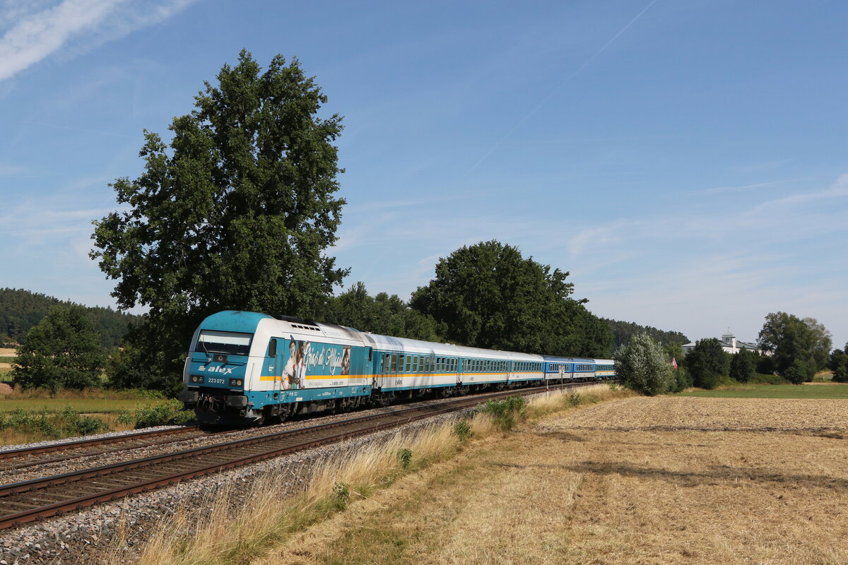 223 072 kurz nach Weiden in der Oberpfalz am 4. August 2022.