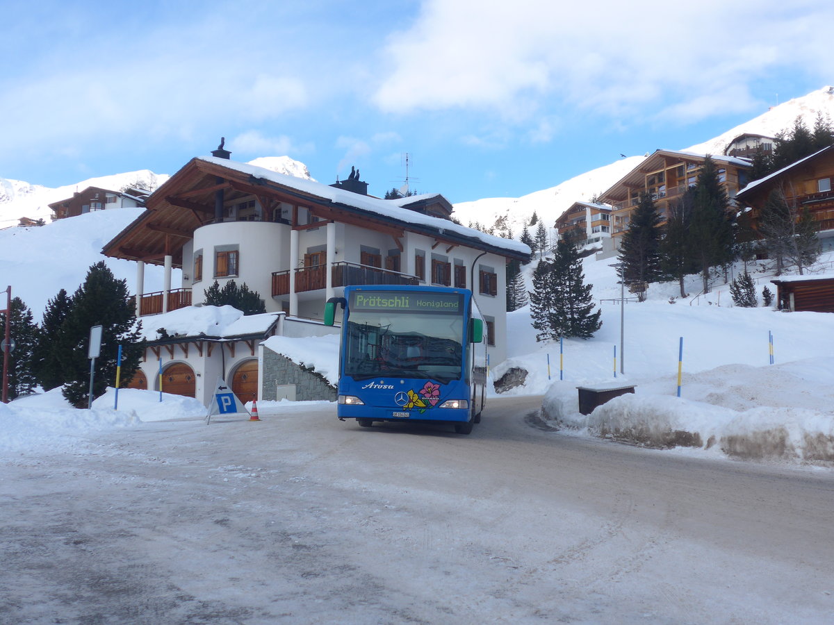 (223'209) - Pfosi, Arosa - Nr. 1/GR 154'241 - Mercedes am 2. Januar 2021 in Arosa, Hrnli