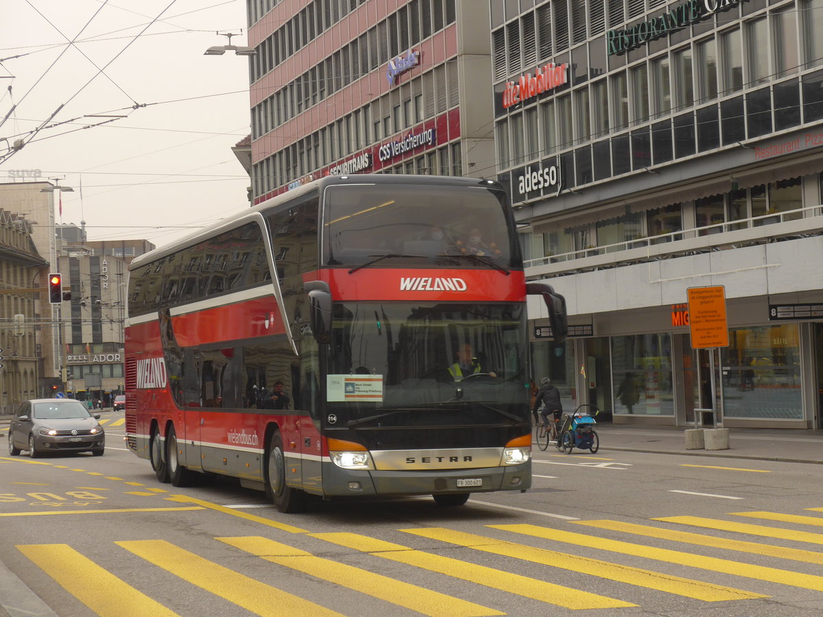 (223'418) - Wieland, Murten - Nr. 114/FR 300'601 - Setra am 6. Februar 2021 beim Bahnhof Bern