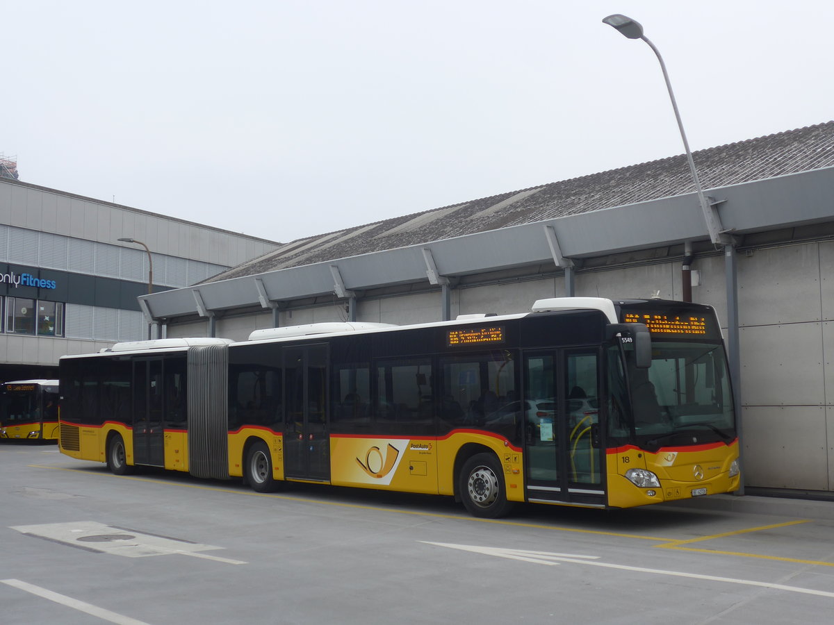 (223'487) - Steiner, Ortschwaben - Nr. 18/BE 42'726 - Mercedes am 12. Februar 2021 in Bern, Postautostation