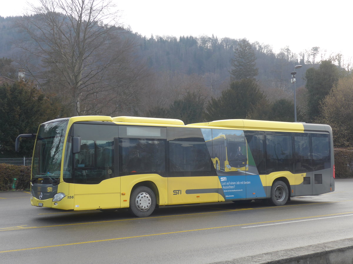 (223'558) - STI Thun - Nr. 156/BE 752'156 - Mercedes am 16. Februar 2021 bei der Schifflndte Thun