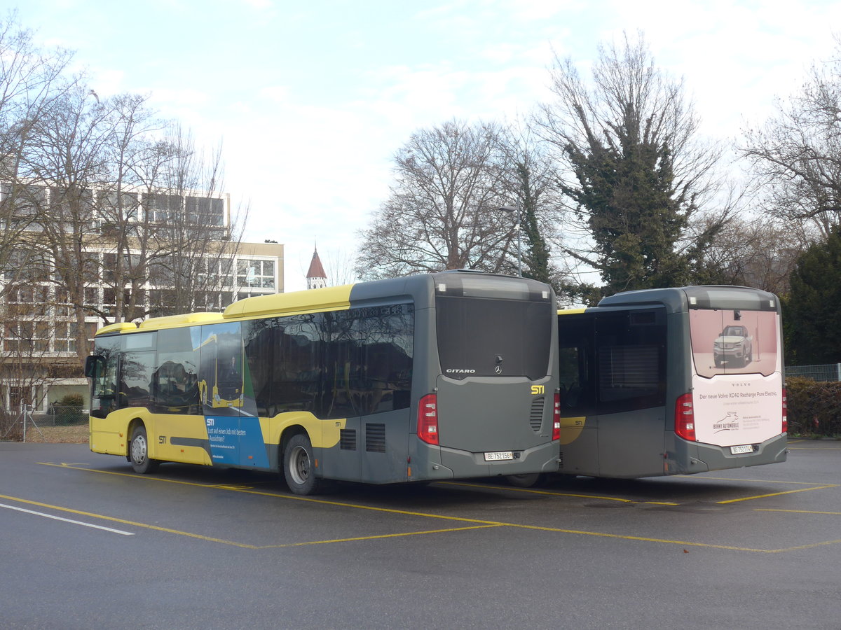 (223'560) - STI Thun - Nr. 156/BE 752'156 - Mercedes am 16. Februar 2021 bei der Schifflndte Thun