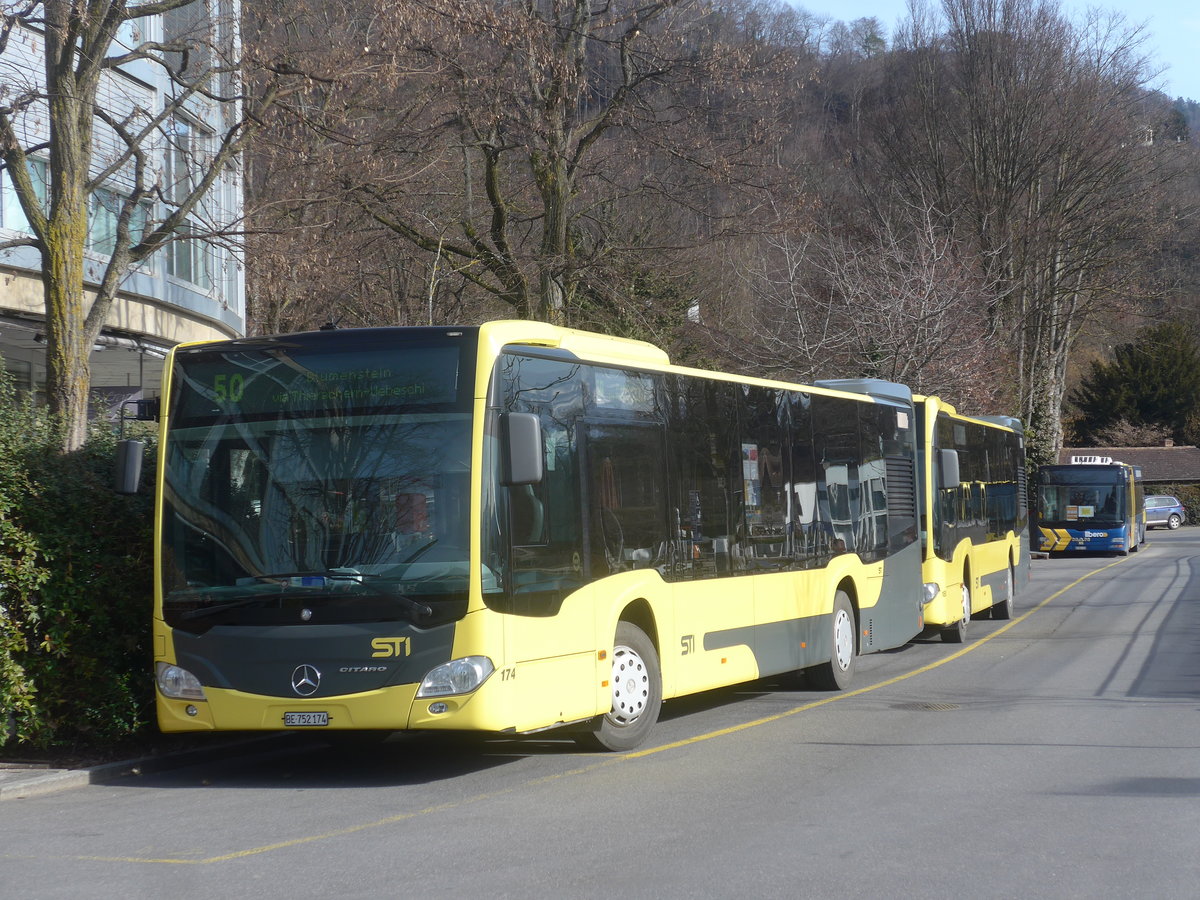 (223'639) - STI Thun - Nr. 174/BE 752'174 - Mercedes am 19. Februar 2021 bei der Schifflndte Thun