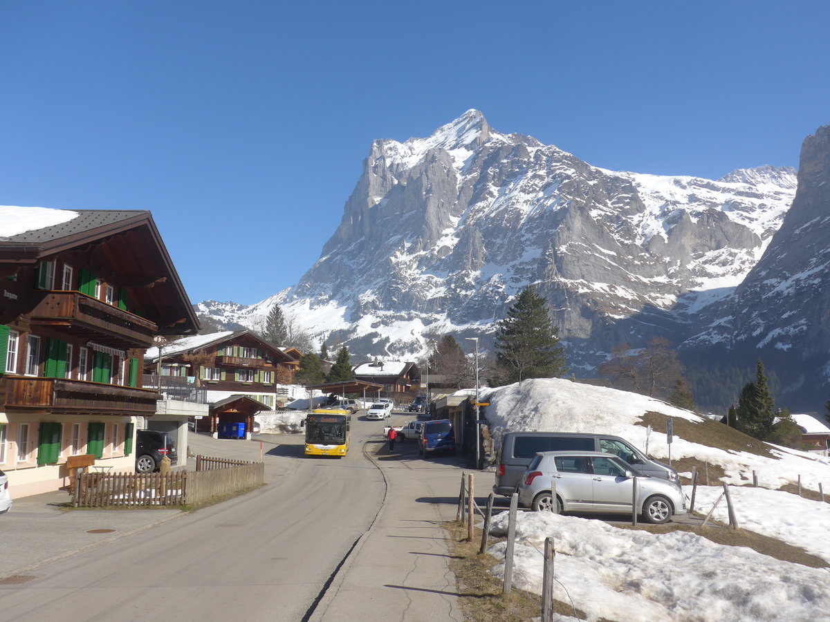 (223'870) - Grindelwaldbus, Grindelwald - Nr. 26/BE 28'821 - MAN am 28. Februar 2021 in Grindelwald, Terrassenweg