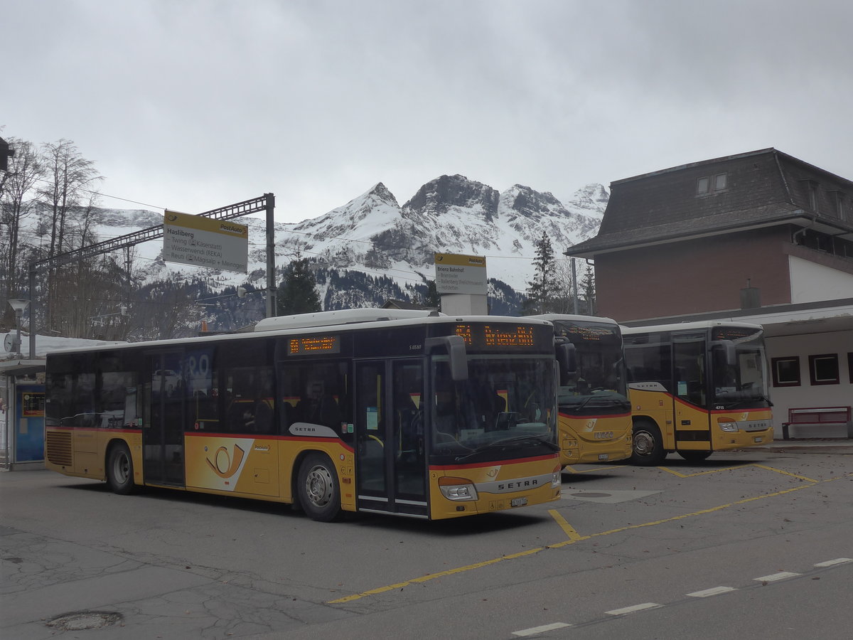 (224'103) - Flck, Brienz - Nr. 3/BE 568'700 - Setra am 13. Mrz 2021 auf dem Brnigpass