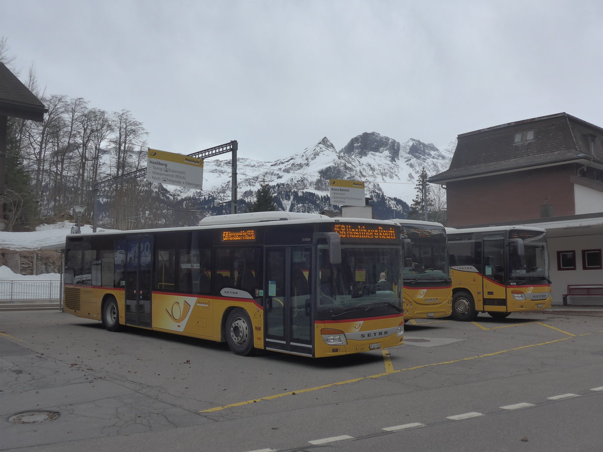 (224'110) - Flck, Brienz - Nr. 8/BE 643'926 - Setra am 13. Mrz 2021 auf dem Brnigpass