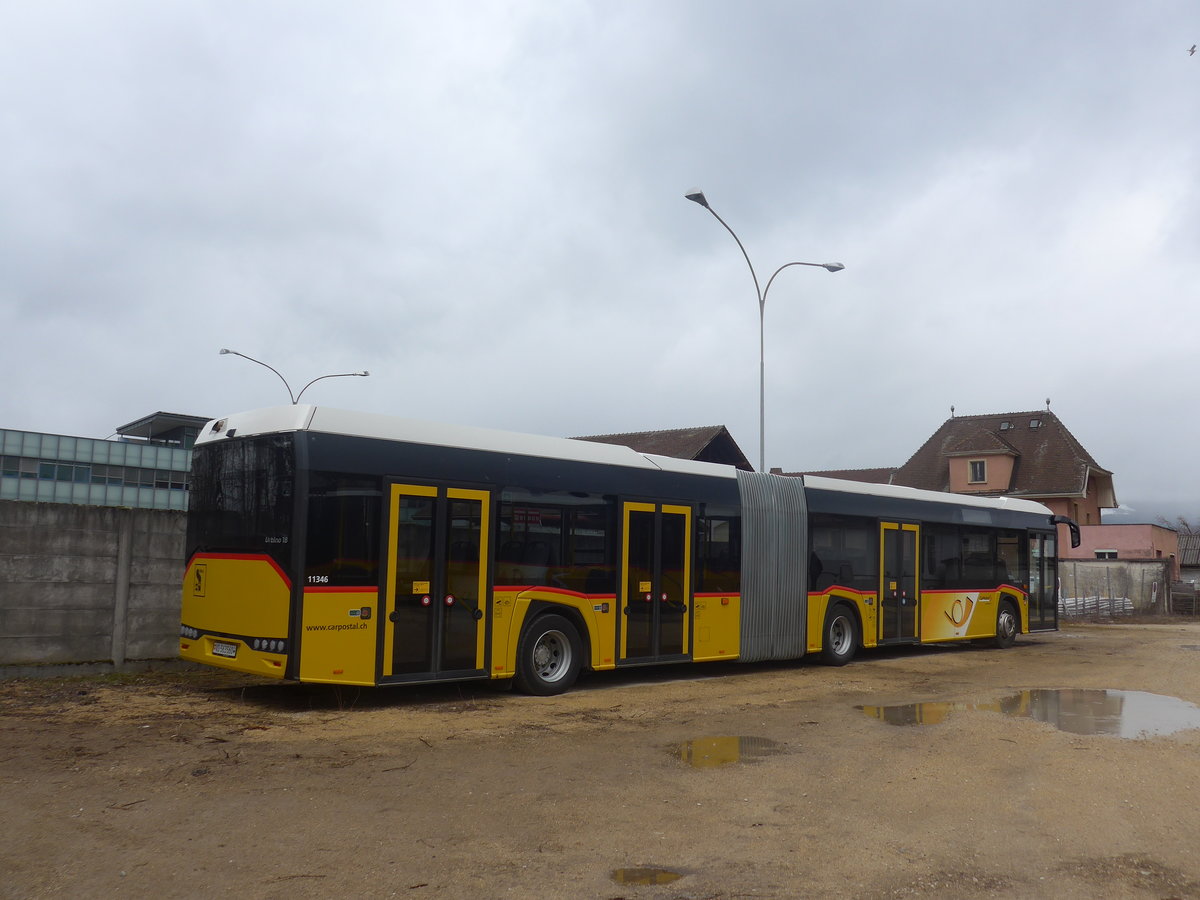 (224'194) - CarPostal Ouest - VD 563'560 - Solaris am 14. Mrz 2021 in Yverdon, Garage