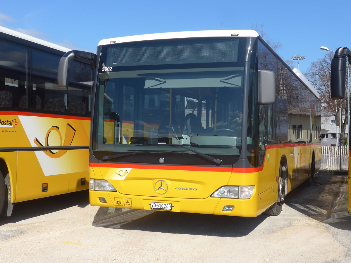 (224'309) - CarPostal Ouest - VD 510'260 - Mercedes am 20. Mrz 2021 in Yverdon, Garage