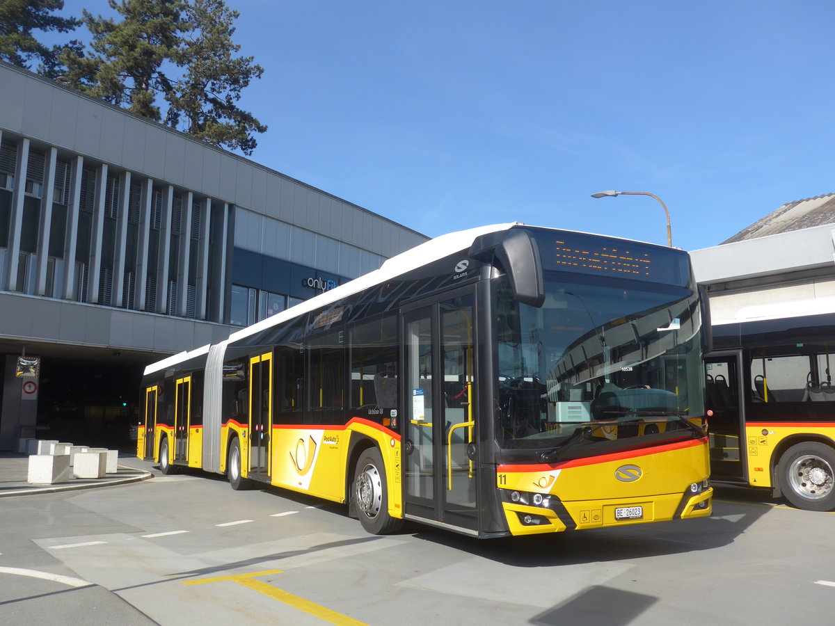 (224'636) - Steiner, Ortschwaben - Nr. 11/BE 26'023 - Solaris am 29. Mrz 2021 in Bern, Postautostation