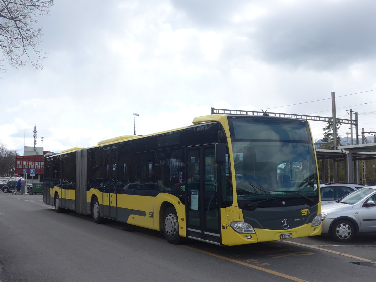 (224'857) - STI Thun - Nr. 167/BE 752'167 - Mercedes am 7. April 2021 in Thun, CarTerminal