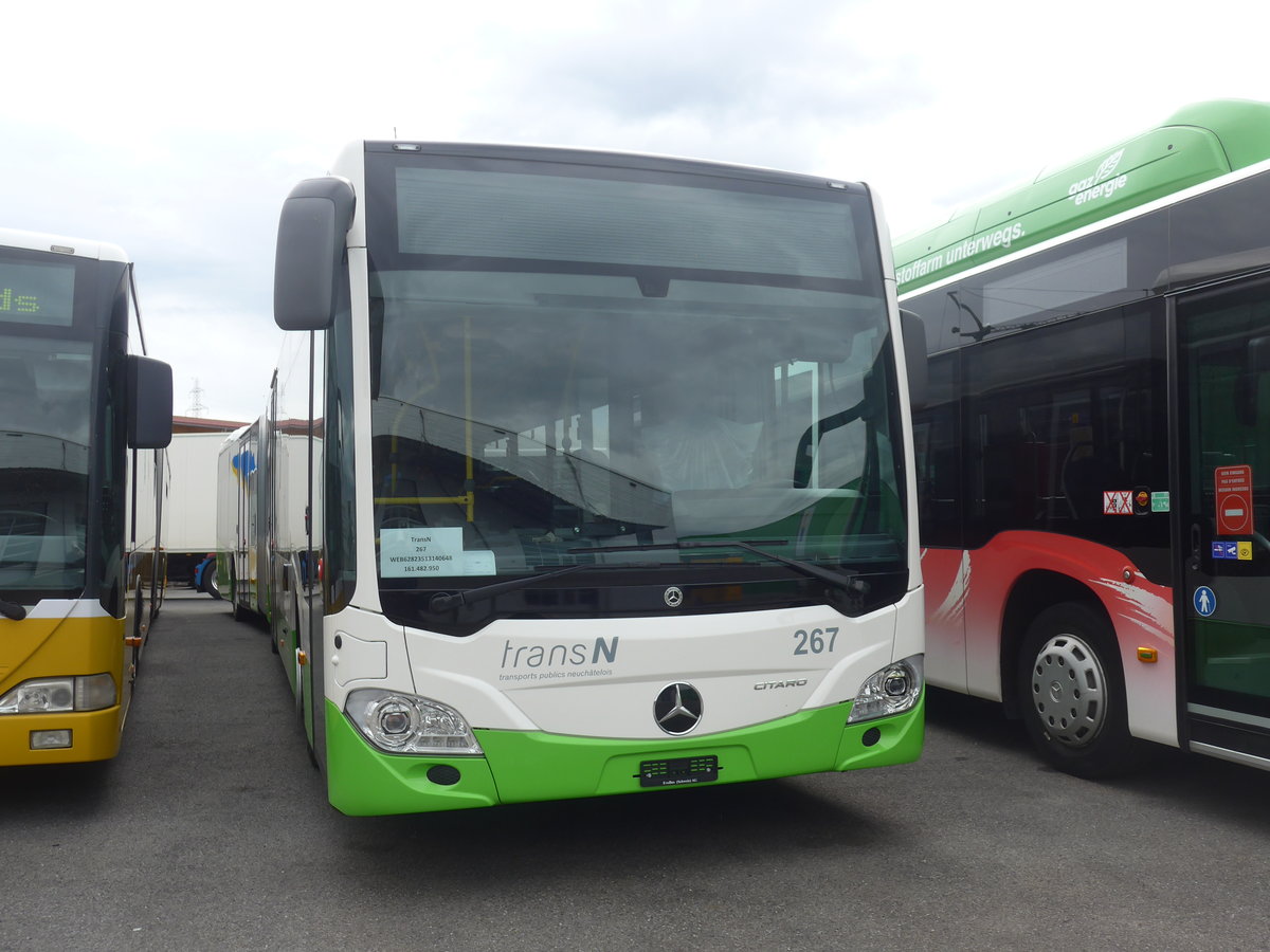 (224'962) - transN, La Chaux-de-Fonds - Nr. 267 - Mercedes am 11. April 2021 in Kerzers, Interbus