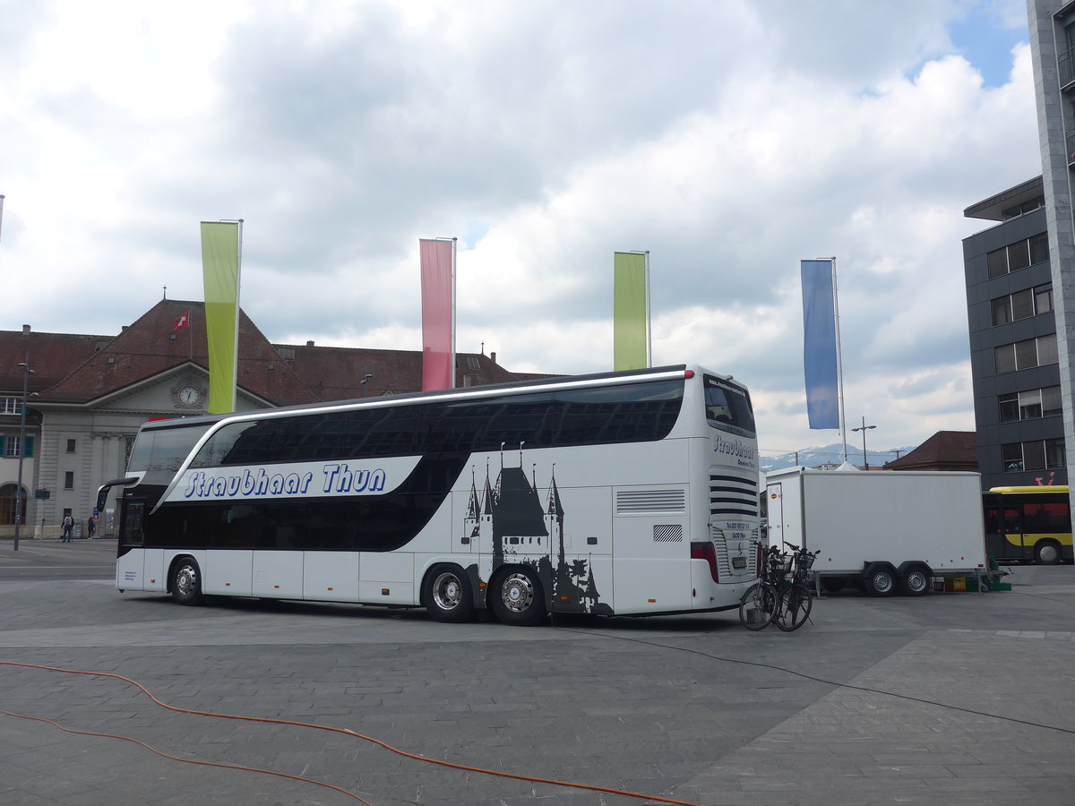 (224'995) - Straubhaar, Thun - Nr. 3/BE 206'633 - Setra am 15. April 2021 in Thun, Aarefeldplatz