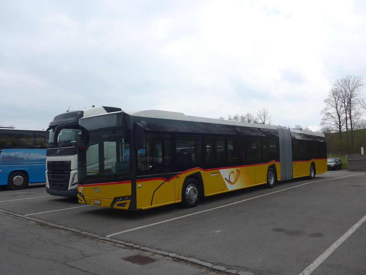 (225'095) - CarPostal Ouest - VD 604'512 - Solaris am 18. April 2021 in Ruswil, Garage ARAG