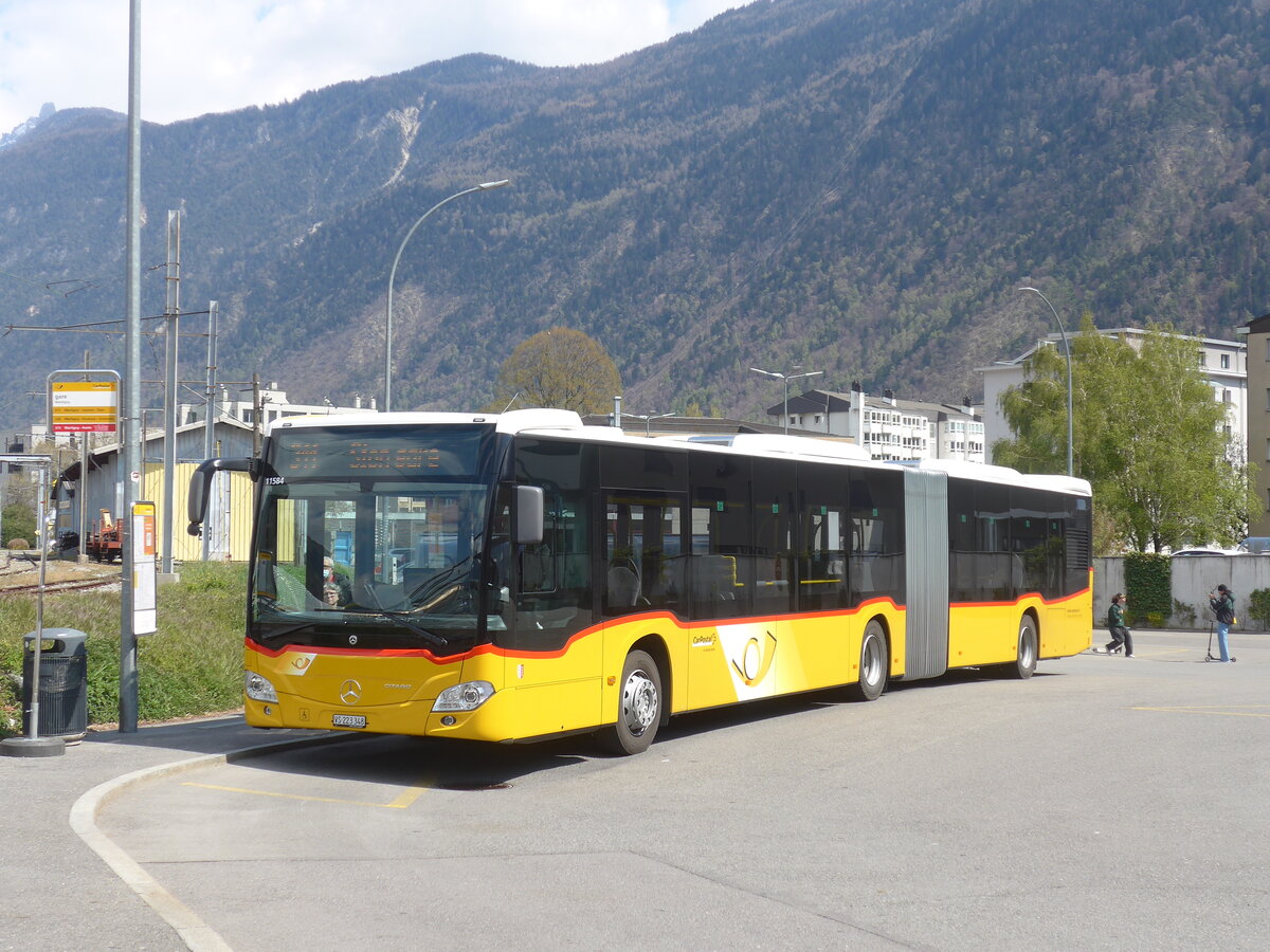 (225'145) - Buchard, Leytron - VS 223'348 - Mercedes am 19. April 2021 beim Bahnhof Martigny