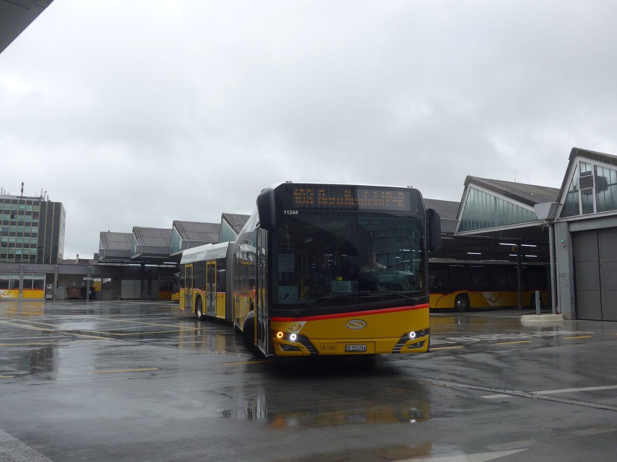 (225'732) - PostAuto Bern - Nr. 11'244/BE 553'244 - Solaris am 5. Juni 2021 in Bern, Postautostation