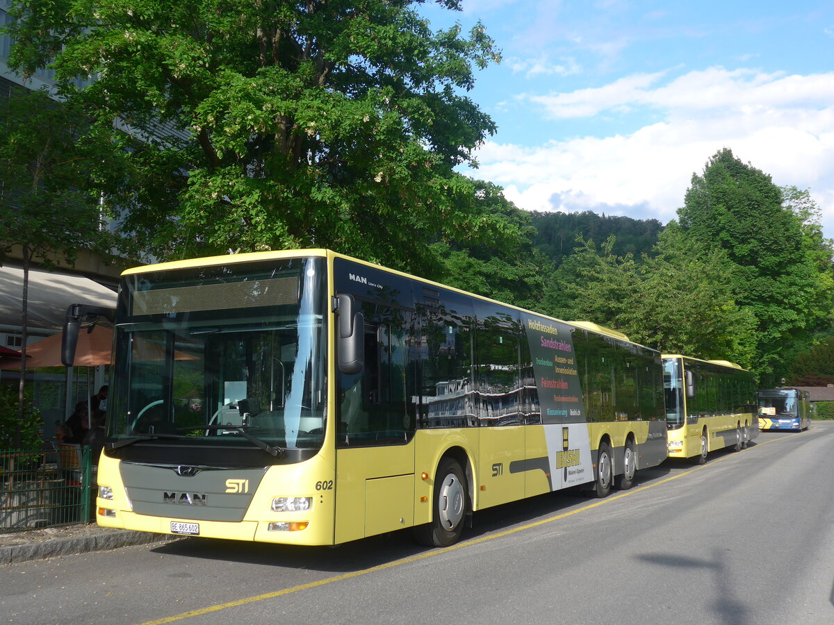 (225'809) - STI Thun - Nr. 602/BE 865'602 - MAN am 10. Juni 2021 bei der Schifflndte Thun